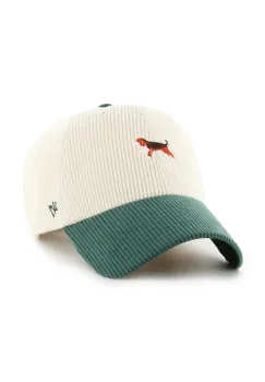 47 brand sapca de baseball din catifea Dog Cord Base Runner culoarea bej, XXD-TCBRT02EWS-NT imagine