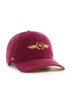 47 brand sapca de baseball din catifea MLB Philadelphia Phillies culoarea bordo, cu imprimeu, B-SKYMF19EWS-CA imagine