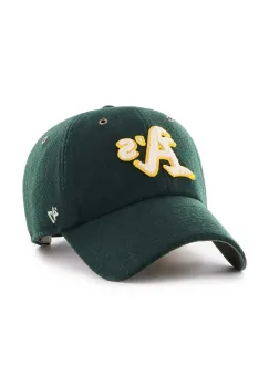 47 brand sapca de lana MLB Oakland Athletics culoarea verde, cu imprimeu, B-PNTCU18WIS-DG imagine
