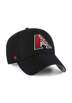 47 brand sapca MLB Arizona Diamondbacks culoarea negru, cu imprimeu, B-MVP29WBV-BKB imagine