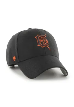 47 brand sapca MLB Detroit Tigers culoarea negru, cu imprimeu, B-MVP09WBV-BKB imagine