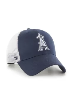 47 brand sapca MLB LA Angels culoarea albastru marin, cu imprimeu, B-BLMSH04GWP-NY imagine