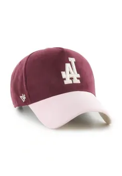 47 brand sapca MLB Los Angeles Dodgers culoarea bordo, B-USMDT12USS-KM imagine