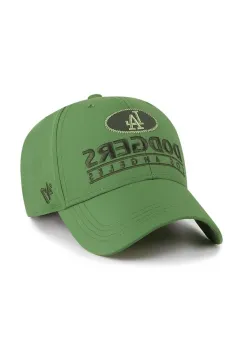 47 brand sapca MLB Los Angeles Dodgers culoarea verde, cu imprimeu, B-OUTMV12NYU-FF imagine