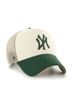 47 brand sapca MLB New York Yankees culoarea bej, B-BPTOM17CNP-NTA imagine