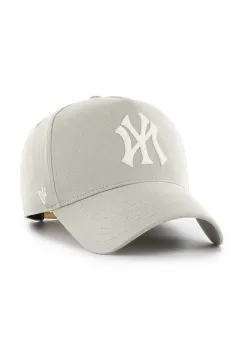 47 brand sapca MLB New York Yankees culoarea bej, uni, B-FNDOF17GWP-F5 imagine
