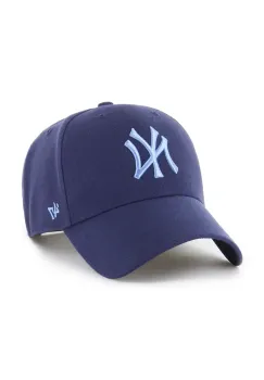 47 brand sapca MLB New York Yankees culoarea bleumarin, cu imprimeu, B-MVPSP17WBP-LNK imagine