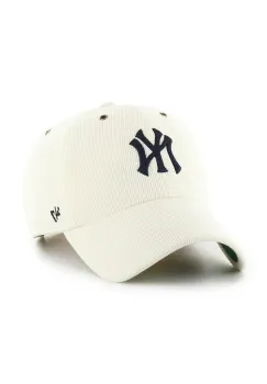 47 brand sapca MLB New York Yankees culoarea gri, cu imprimeu, B-TCDCU17IWS-SS imagine