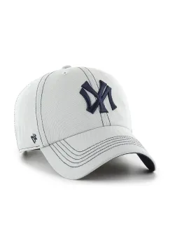 47 brand sapca MLB New York Yankees culoarea gri, cu imprimeu, BCPTN-CONCU17GWS-GY15 imagine