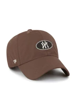 47 brand sapca MLB New York Yankees culoarea maro, cu imprimeu, B-OUTCU17NYW-BW imagine