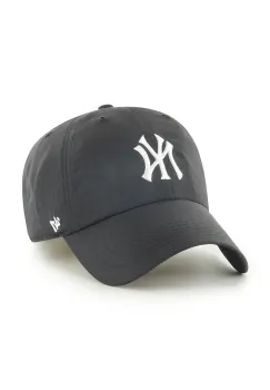 47 brand sapca MLB New York Yankees culoarea negru, uni, B-BRRRC17BBU-BK imagine