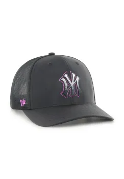 47 brand sapca MLB New York Yankees culoarea negru, uni, B-VOLCT17BBP-BKA imagine