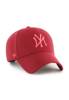 47 brand sapca MLB New York Yankees culoarea portocaliu, uni, B-MVPSP17WBP-RZD imagine
