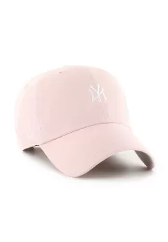 47 brand sapca MLB New York Yankees culoarea roz, cu imprimeu, B-BSRNR17GWS-PK imagine
