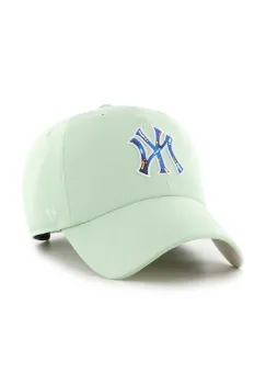 47 brand sapca MLB New York Yankees culoarea verde, B-DNSCU17CNS-B0 imagine