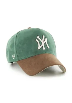 47 brand sapca MLB New York Yankees culoarea verde, B-USMDT17USS-DG imagine