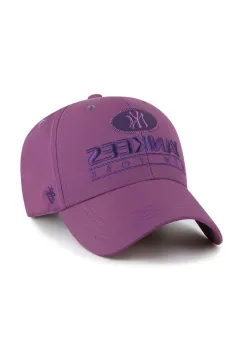 47 brand sapca MLB New York Yankees culoarea violet, cu imprimeu, B-OUTMV17NYU-II imagine