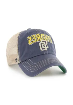 47 brand sapca MLB San Diego Padres culoarea albastru marin, cu imprimeu, B-TSCLA21LAP-VNB imagine