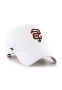 47 brand sapca MLB San Francisco Giants culoarea alb, cu imprimeu, B-MVP22WBV-WH imagine