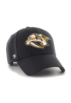 47 brand sapca NHL Nashville Predators culoarea albastru marin, cu imprimeu, H-MVP30WBV-NY imagine