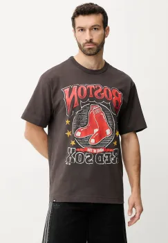 47 brand tricou din bumbac MLB Boston Red Sox culoarea gri, cu imprimeu, BB002TMKBRU643625C9 imagine