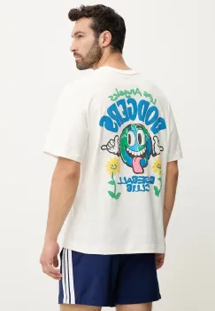47 brand tricou din bumbac MLB Los Angeles Dodgers culoarea bej, cu imprimeu, BB012TMIIIY657544SS imagine