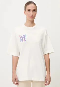 47 brand tricou din bumbac MLB New York Yankees culoarea alb, BB017TMPEES657617SS imagine