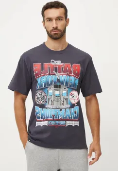 47 brand tricou din bumbac MLB New York Yankees culoarea albastru marin, cu imprimeu, BU017TMYIHQ632878VN imagine