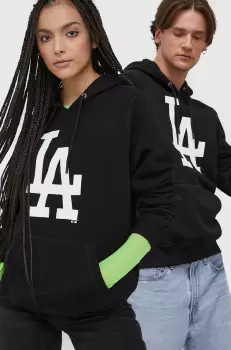 47brand Bluza culoarea negru, cu imprimeu imagine