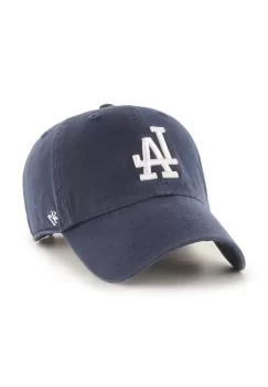 47brand sapca de baseball din bumbac MLB Los Angeles Dodgers culoarea albastru marin, cu imprimeu imagine