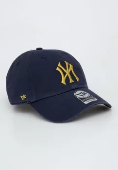 47brand sapca de baseball din bumbac MLB New York Yankees culoarea albastru marin, cu imprimeu imagine