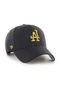 47brand sapca din amestec de lana MLB Los Angeles Dodgers culoarea negru, cu imprimeu imagine