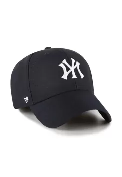 47brand sapca din amestec de lana Mlb New York Yankees culoarea albastru marin, cu imprimeu imagine