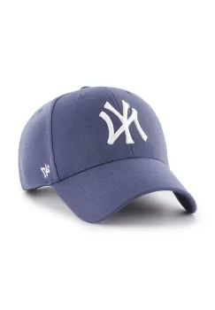 47brand sapca din amestec de lana MLB New York Yankees culoarea violet, cu imprimeu imagine