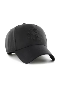 47brand sapca din amestec de lana NHL Chicago Blackhawks culoarea negru, cu imprimeu imagine