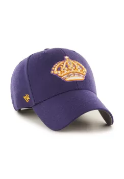 47brand sapca din amestec de lana NHL Los Angeles Kings culoarea violet, cu imprimeu imagine