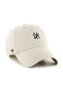 47brand sapca MLB New York Yankees culoarea alb, cu imprimeu B-BSRNR17GWS-NT imagine