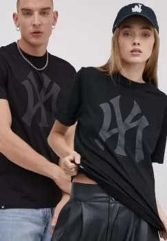 47brand sapca MLB New York Yankees culoarea negru, material uni BB017TEMIME544089JK imagine