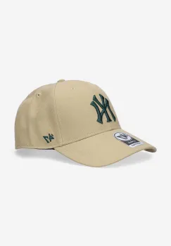 47brand sapca New York Yankees culoarea bej, cu imprimeu imagine