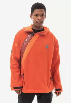A-COLD-WALL* bluza Axis Fleece barbati, culoarea portocaliu, cu gluga, cu model ACWMO103.-RUST imagine