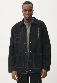 A-COLD-WALL* geaca din denim barbati, culoarea negru, de tranzitie, oversize, ACWMH058 imagine
