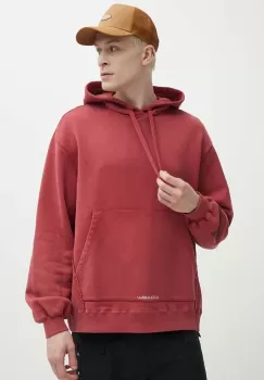 A-COLD-WALL* hanorac de bumbac Cubist Hoodie barbati, culoarea bordo, cu gluga, cu imprimeu, ACWMW173 imagine