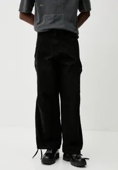 A-COLD-WALL* pantaloni de bumbac barbati, culoarea negru, drept, ACWMB319 imagine