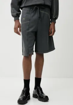 A-COLD-WALL* pantaloni scurti din bumbac barbati, culoarea gri, ACWMB327 imagine