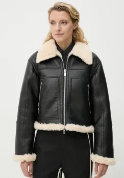 A.L.C. geaca Avery femei, culoarea negru, de tranzitie, oversize, 1JAKT00876 imagine