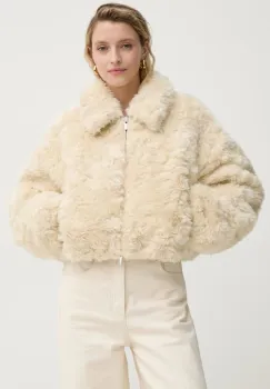 A.L.C. geaca de puf Esme femei, culoarea bej, de iarna, oversize, 1JAKT00878 imagine
