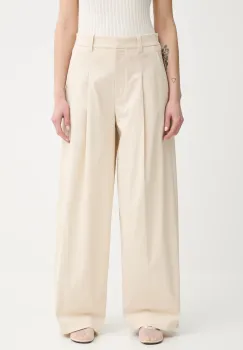 A.L.C. pantaloni Ryder culoarea bej, lat, high waist, 2PANT01145 imagine