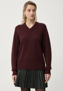 A.L.C. pulover de casmir Calven culoarea bordo, 7SWPO01027 imagine