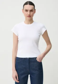 A.L.C. tricou din bumbac Avery femei, culoarea alb, 8KTOP00851 imagine