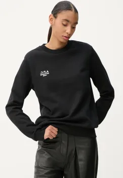A.P.C. bluza standard rue madame GOTS culoarea negru, cu imprimeu, COHBV.M27913 imagine